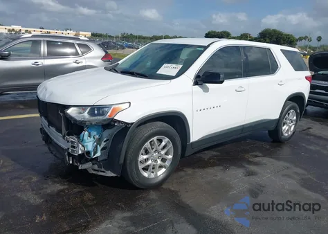 2021 Chevrolet Traverse Fwd Ls из США, поврежденный, VIN 1GNERFKW5MJ104717